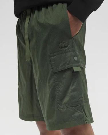 PANTALÓN CORTO LACOSTE GH004100 VERDE VERDE