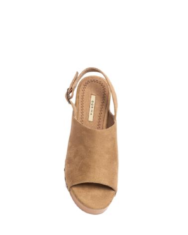 SABOT À TALON BOIS CORINA M4418 MARRON CAMEL MARRóN