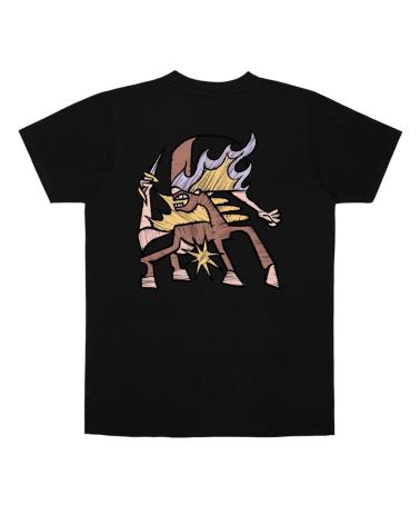 JACKER HORISCA T-SHIRT BLACK MULTICOLOR MULTICOLOR