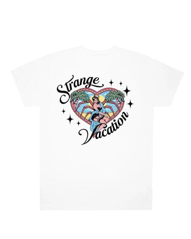 T-SHIRT JACKER BLANC 'VACATION' AVEC IMPRIMÉ MULTICOLORE MULTICOLOR