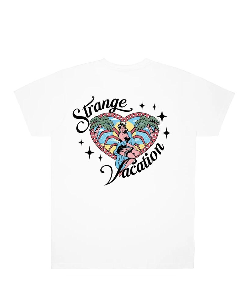 T-SHIRT JACKER BRANCA 'VACATION' COM ESTAMPA MULTICOLORIDA MULTICOLOR
