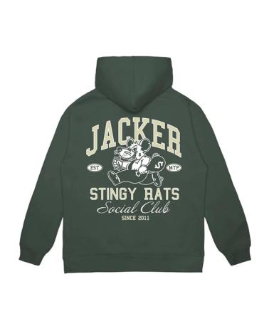 Accueil-JACKER-SUDADERA-STINGY-HOODIE-VERDE-GREEN-MULTICOLOR
