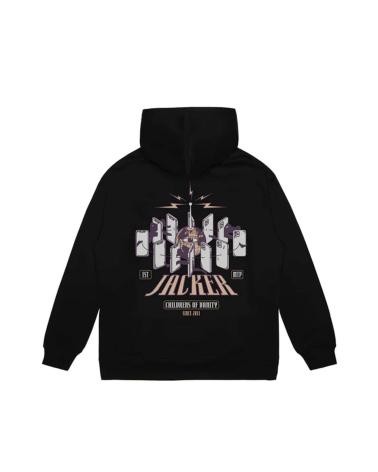 SWEAT À CAPUCHE JACKER 'VANITY' NOIR AVEC IMPRIMÉ MULTICOLORE MULTICOLOR