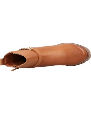 LEDER STIEFELETTE CARMELA 160882C CAMEL BRAUN MIT SCHNALLE CAMEL