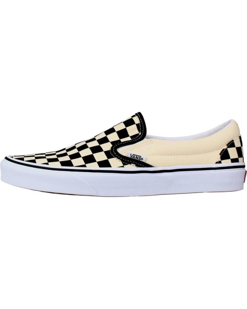 VANS CLASSIC SLIP-ON CHECKERBOARD BLANCAS Y NEGRAS WHITE