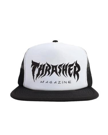 GORRA TRUCKER THRASHER METAL BLANCA Y NEGRA MULTICLOR MULTICOLOR