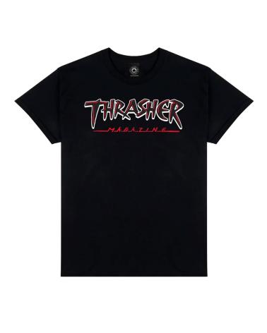 T-SHIRT THRASHER SLASH PRETA MULTICOLOR MULTICOLOR