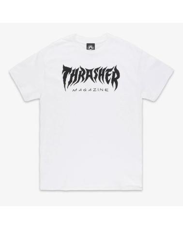 T-SHIRT THRASHER METAL BRANCA MULTICOLOR