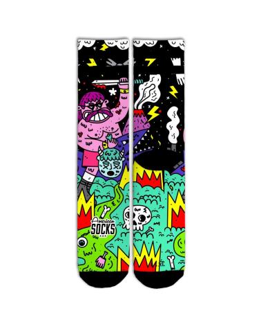 AMERICAN SOCKS SOCKEN BARBARIAN PINK MULTICOLOR MULTICOLOR