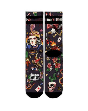 AMERICAN SOCKS SORCERER SOCKEN SCHWARZ MEHRFARBIG MULTICOLOR