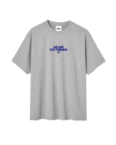 WE ARE NOT FRIENDS CAMISETA 'BOLD LOVE' CINZA MULTICOLOR