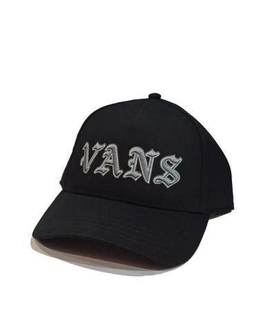 VANS OFF THE WALL STRAPBACK CAP MIT GESTICKTEM LOGO SCHWARZ MULTICOLOR