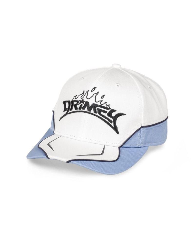GRIMEY INFAMOUS DEEPER CURVED VISOR CAP WHITE AND BLUE MULTICOLOR