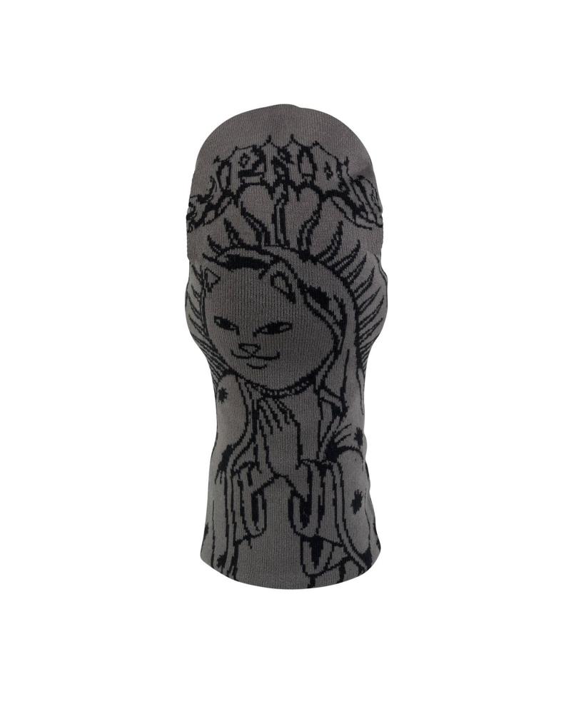 RIPNDIP MOTHER NERM BALACLAVA CHARCOAL MULTICOLOR