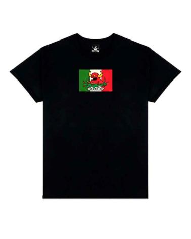 THRASHER X TOY MACHINE HECHO T-SHIRT NEGRA MULTICOLOR