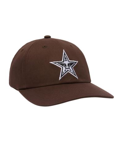 GORRA OBEY STAR 6 PANEL VELCRO BACK MARRÓN OSCURO MULTICOLOR