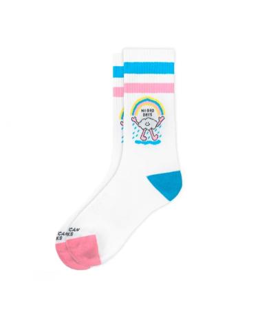 AMERICAN SOCKS 'NO BAD DAYS' SOCKEN WEISS MEHRFARBIG MULTICOLOR
