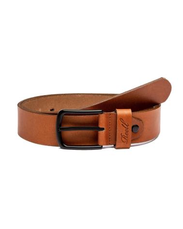 REELL ALL BLACK BUCKLE GÜRTEL BRAUN MIT SCHWARZER SCHNALLE MULTICOLOR