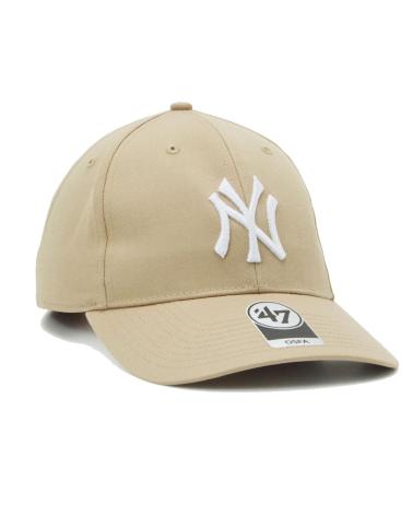 CASQUETTE '47 BRAND MLB NEW YORK YANKEES LOGO BRODÉ BEIGE MULTICOLOR
