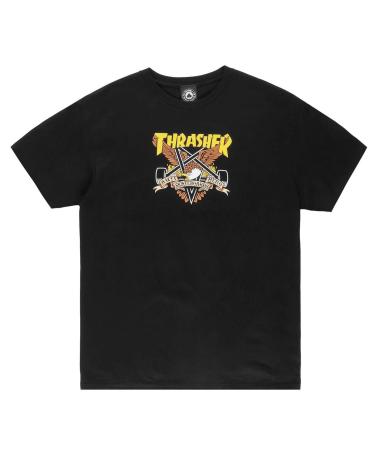 CAMISETA THRASHER X ANTIHERO EAGLEGRAM TEE - NEGRO MULTICOLOR MULTICOLOR
