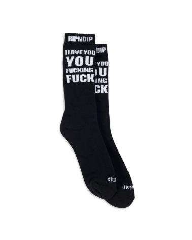 CHAUSSETTES RIPNDIP ILY FUCKIN FUCK NOIR MULTICOLORE MULTICOLOR