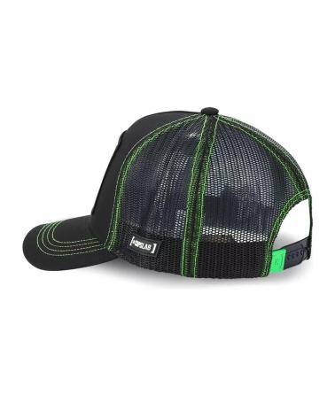 CAPSLAB RICK AND MORTY TRUCKER CAP BLACK GREEN MULTICOLOR MULTICOLOR