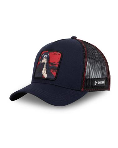 CAPSLAB ITACHI UCHIHA TRUCKER CAP BLACK MULTICOLOR MULTICOLOR