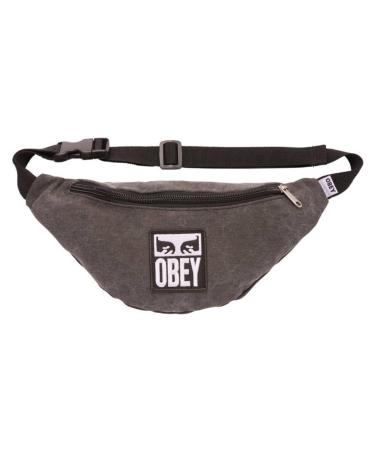 OBEY WASTED HIP BAG II PIGMENT BLACK MULTICOLOR