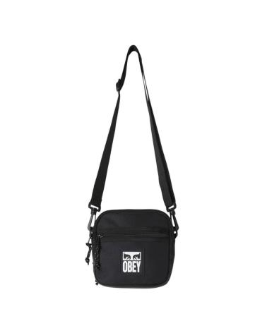 OBEY SMALL MESSENGER BAG BLACK MULTICOLOR