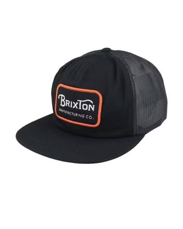 BONÉ TRUCKER BRIXTON GRADE HP PRETO LARANJA MULTICOLOR