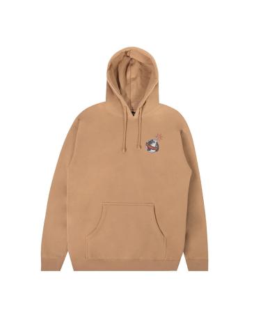 FELPA CON CAPPUCCIO THE HUNDREDS HONEST WORLD PULLOVER BEIGE MULTICOLOR