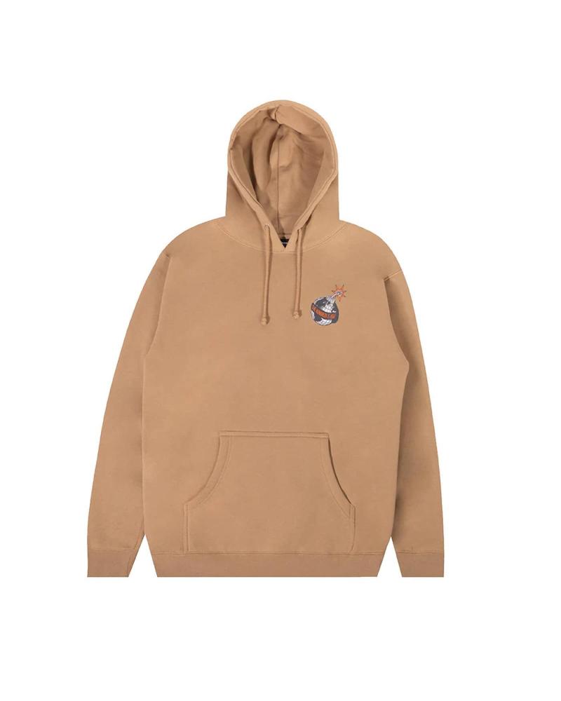 THE HUNDREDS HONEST WORLD PULLOVER HOODIE BEIGE MULTICOLOR