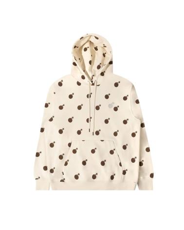 FELPA CON CAPPUCCIO THE HUNDREDS GRAND PULLOVER FLEECE CREMA MULTICOLOR