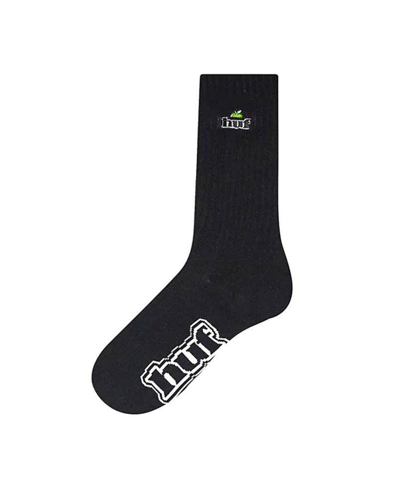 HUF PRODUCE CREW SOCK BLACK MULTICOLOR MULTICOLOR