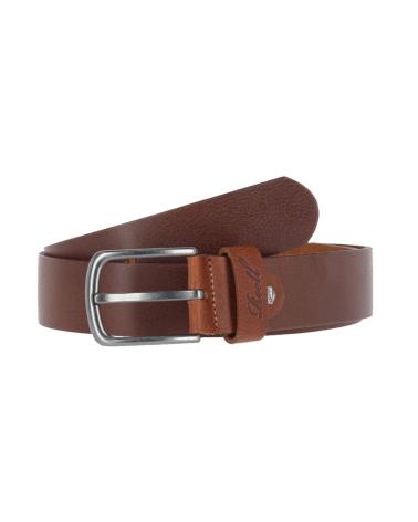 CINTURA REELL GRAIN IN CUOIO MARRONE MULTICOLOR