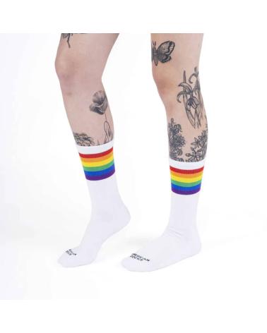 AMERICAN SOCKS RAINBOW PRIDE SOCKS WHITE MULTICOLOR MULTICOLOR
