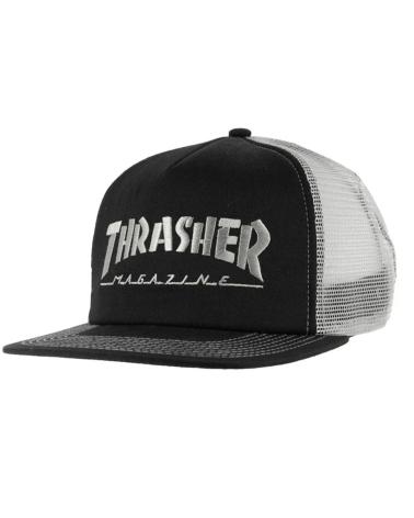 CAPPELLINO THRASHER LOGO MESH RICAMATO NERO MULTICOLORE MULTICOLOR