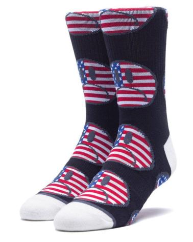 CALCETINES HUF BUMMER USA BLACK MULTICOLOR