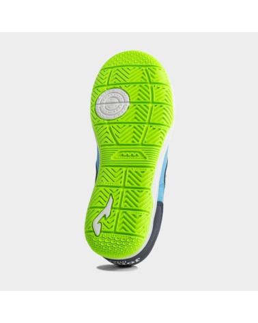 JOMA TOP FLEX INTER FLUOR : CHAUSSURES DE FUTSAL JUNIOR BLEUES AZUL