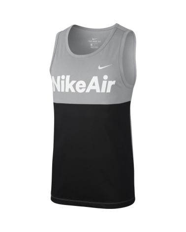 CAMISOLA SEM MANGAS NIKE AIR BLOCK CINZENTA E PRETA GRIS