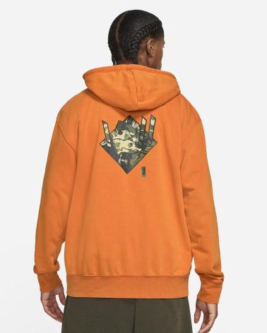 SUDADERA JORDAN DRI-FIT ZION NARANJA NARANJA