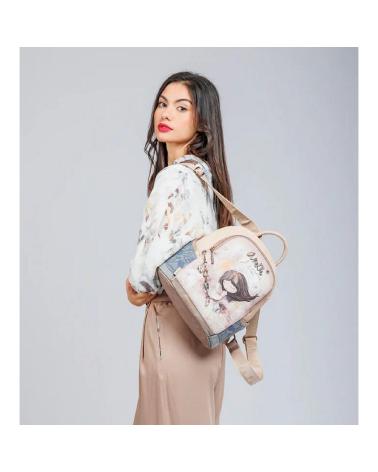 MOCHILA ANEKKE 40805-283 COM ILUSTRAÇÃO INSPIRADORA BEGE BEIGE