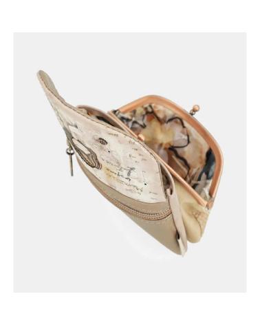 PORTEFEUILLE ANEKKE 40809-016 BEIGE À RABAT ILLUSTRÉ BEIGE