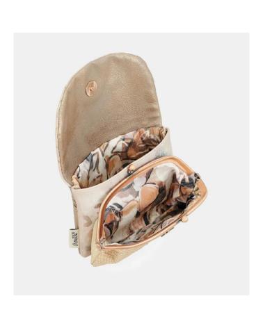 PORTEFEUILLE ANEKKE 40809-016 BEIGE À RABAT ILLUSTRÉ BEIGE