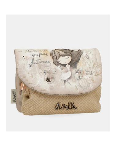 PORTEFEUILLE ANEKKE 40809-016 BEIGE À RABAT ILLUSTRÉ BEIGE