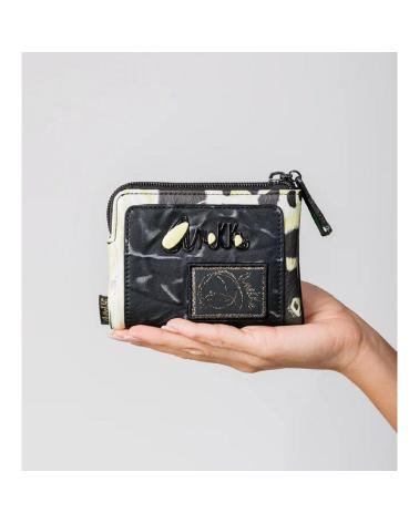 PORTEFEUILLE COMPACT ANEKKE NOIR MODÈLE 40879-910 AVEC DESIGN EXCLUSIF NEGRO