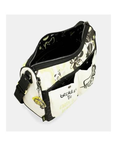 BOLSO ANEKKE 40873-170 BLANCO ESTAMPADO MAPAMUNDI BLANCO