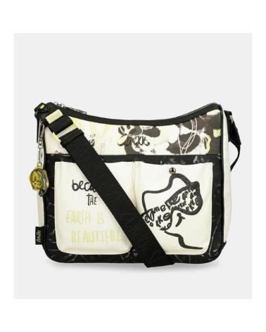 BOLSO ANEKKE 40873-170 BLANCO ESTAMPADO MAPAMUNDI BLANCO