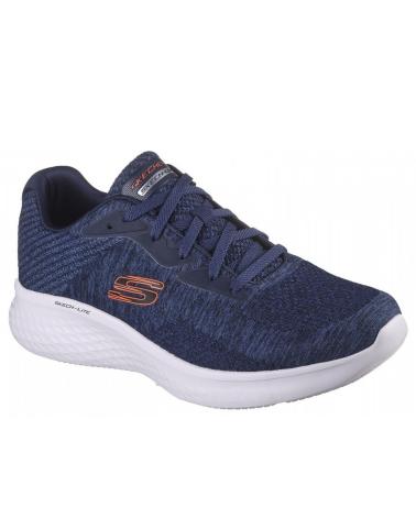 SKECHERS FAREGROVE SNEAKER MARINEBLAU UND GRÜN AZUL MARINO-VERDE