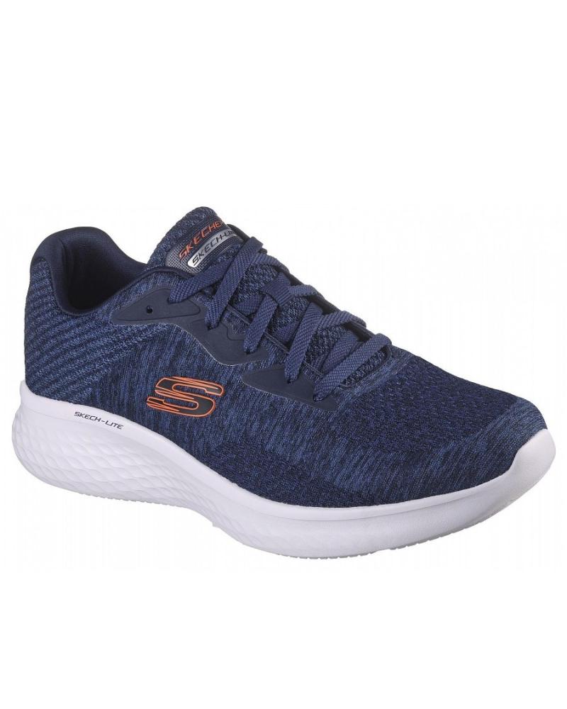 SKECHERS FAREGROVE SNEAKER MARINEBLAU UND GRÜN AZUL MARINO-VERDE